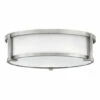 Top 10 💯 Hinkley Lighting Hinkley Lowell 3-Light Flush Mount In Antique Nickel 😉