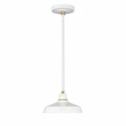 Best deal 💯 Hinkley Lighting Hinkley Foundry 1-Light Outdoor Pendant In Gloss White 🎁