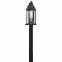 Best Sale 🔔 Hinkley Lighting Hinkley Bingham 3-Light Outdoor Post Mount In Greystone 💯