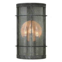 Budget 🧨 Hinkley Lighting Hinkley Newport 3-Light Outdoor Wall Mount In Aged Zinc 🤩