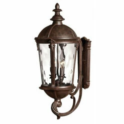 Discount 🎁 Hinkley Lighting Hinkley Windsor 4-Light Outdoor Wall Mount In River Rock 👏