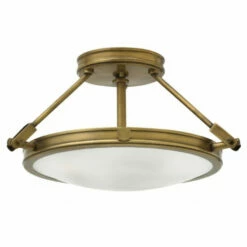 Wholesale 🥰 Hinkley Lighting Hinkley Collier LED Semi-Flush Mount In Heritage Brass 😍