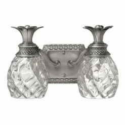 Hot Sale 🥰 Hinkley Lighting Hinkley Plantation 2-Light Vanity Light In Polished Antique Nickel 🎁