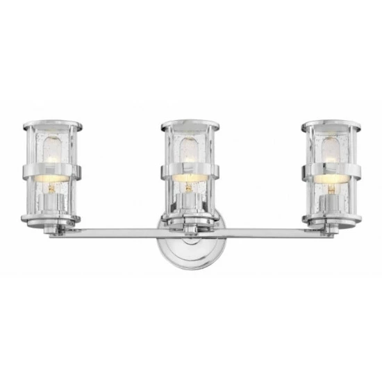 New ๐ Hinkley Lighting Hinkley Noah 3-Light Vanity Light In Chrome ๐งจ 1 New ๐ Hinkley Lighting Hinkley Noah 3-Light Vanity Light In Chrome ๐งจ