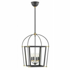 New 👏 Hinkley Lighting Hinkley Selby 4-Light Pendant In Black 🛒