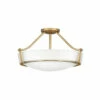 Best Sale 👏 Hinkley Lighting Hinkley Hathaway 4-Light Semi-Flush Mount In Heritage Brass 🧨