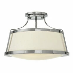 Outlet 🌟 Hinkley Lighting Hinkley Charlotte 3-Light Semi-Flush Mount In Chrome 🔥