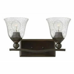 Deals 🔥 Hinkley Lighting Hinkley Bolla 2-Light Vanity Light In Olde Bronze With Clear Seedy ⭐