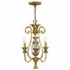 Best Sale 🔥 Hinkley Lighting Hinkley Plantation 3-Light Chandelier In Burnished Brass 🎉