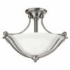 Best Sale 🔔 Hinkley Lighting Hinkley Bolla LED Semi-Flush Mount In Brushed Nickel ✨