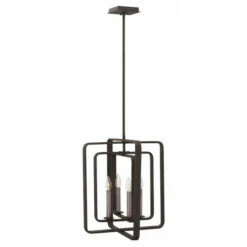 Top 10 🎉 Hinkley Lighting Hinkley Quentin 4-Light Chandelier In Aged Zinc 🌟