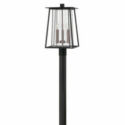 Flash Sale 👍 Hinkley Lighting Hinkley Walker 3-Light Outdoor Post Mount In Black 🔥