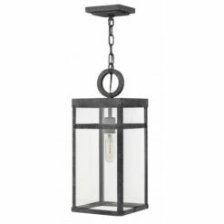 Wholesale 😉 Hinkley Lighting Hinkley Porter 1-Light Outdoor Pendant In Aged Zinc ✔️