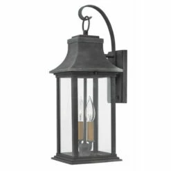 New 🔥 Hinkley Lighting Hinkley Adair 2-Light Outdoor Wall Mount In Aged Zinc 🥰