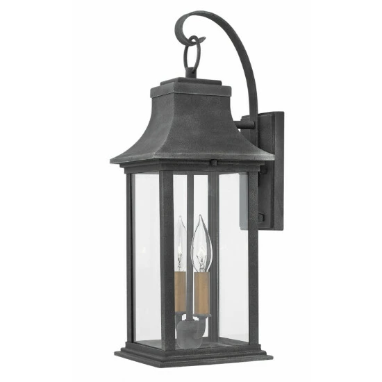 New 🔥 Hinkley Lighting Hinkley Adair 2-Light Outdoor Wall Mount In Aged Zinc 🥰 1 New 🔥 Hinkley Lighting Hinkley Adair 2-Light Outdoor Wall Mount In Aged Zinc 🥰