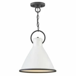 Best reviews of 🌟 Hinkley Lighting Hinkley Winnie 1-Light Pendant In Polished White - Large 🎁