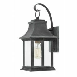 Best reviews of 🔥 Hinkley Lighting Hinkley Adair 1-Light Outdoor Wall Mount In Aged Zinc 🌟
