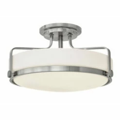 Brand new 🧨 Hinkley Lighting Hinkley Harper 3-Light Semi-Flush Mount In Brushed Nickel ✔️