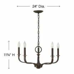 Flash Sale 👍 Hinkley Lighting Hinkley Rutherford 5-Light Chandelier In Oil Rubbed Bronze - Small 🤩 -Hinkley Lighting Sales unnamed file 295
