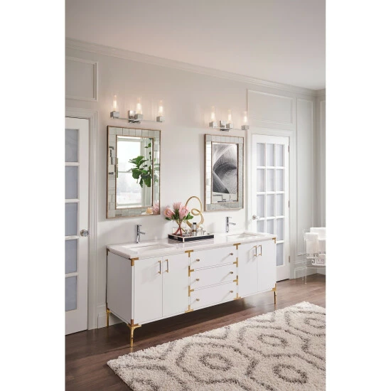 Budget ๐งจ Hinkley Lighting Hinkley Xander 3-Light Vanity In Polished Nickel - 3 Light ๐ 3 Budget ๐งจ Hinkley Lighting Hinkley Xander 3-Light Vanity In Polished Nickel - 3 Light ๐ - Image 3