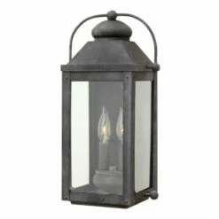 Cheap 🔔 Hinkley Lighting Hinkley Anchorage 2-Light Outdoor Wall Mount In Aged Zinc 🥰