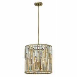 Outlet 😉 Hinkley Lighting Fredrick Ramond FR33734SLF Three Light Foyer Pendant Gemma - One Size ⭐