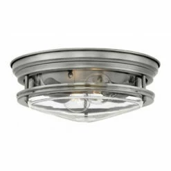 Cheapest 🥰 Hinkley Lighting Hinkley Hadley 2-Light Flush Mount In Antique Nickel With Clear 🥰