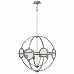 Best Pirce 🥰 Hinkley Lighting Hinkley Fulham 4-Light Chandelier In Polished Antique Nickel ✨