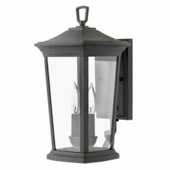 Budget 🎁 Hinkley Lighting Hinkley Bromley 2-Light Outdoor Wall Mount Lantern In Museum Black 🛒