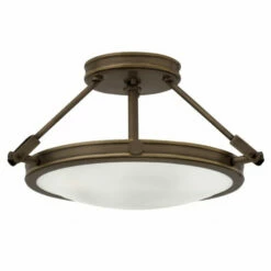 Promo 💯 Hinkley Lighting Hinkley Collier LED Semi-Flush Mount In Light Oiled Bronze ⌛
