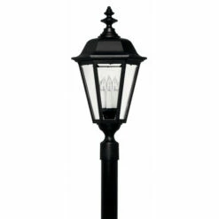 Buy 😉 Hinkley Lighting Hinkley Manor House 1-Light Outdoor Post Mount In Black ✨