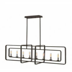 New ✨ Hinkley Lighting Hinkley Quentin 8-Light Chandelier In Aged Zinc 🔔