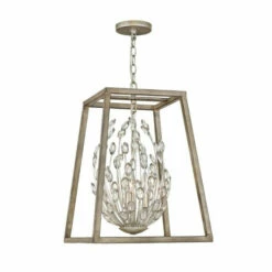 Top 10 🥰 Hinkley Lighting Hinkley Loren 2-Light Chandelier In Silver Leaf 🧨