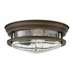Brand new 😀 Hinkley Lighting Hinkley Hadley 2-Light Flush Mount In Oil Rubbed Bronze With Clear 🔔