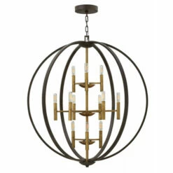 Promo 🥰 Hinkley Lighting Hinkley Euclid 12-Light Chandelier In Spanish Bronze ✨