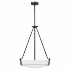 Cheapest ⌛ Hinkley Lighting Hinkley Hathaway 4-Light Pendant In Olde Bronze With Etched White 🌟