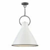 Flash Sale 🥰 Hinkley Lighting Hinkley Winnie 1-Light Pendant In Polished White - Small 🔔