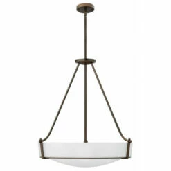 New 🔥 Hinkley Lighting Hinkley Hathaway 5-Light Pendant In Olde Bronze With Etched White 😀