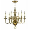 New 🤩 Hinkley Lighting Hinkley Cambridge 6-Light Chandelier In Burnished Brass ✔️