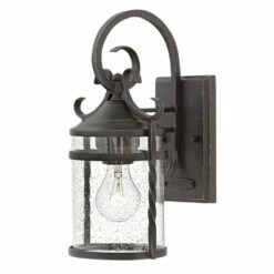 Deals 💯 Hinkley Lighting Hinkley Casa 1-Light Outdoor Wall Mount In Olde Black With Clear Seedy 🔥