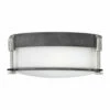 Best reviews of 😉 Hinkley Lighting Hinkley Colbin 2-Light Flush Mount In Aged Zinc 👏