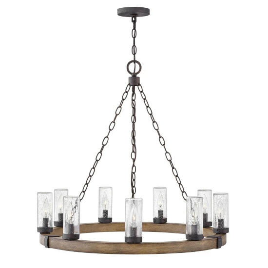 Best Pirce ❤️ Hinkley Lighting Hinkley Sawyer 9-Light Outdoor Chandelier In Sequoia 🎁 1 Best Pirce ❤️ Hinkley Lighting Hinkley Sawyer 9-Light Outdoor Chandelier In Sequoia 🎁