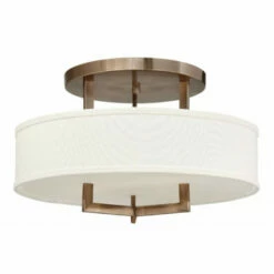 Best Pirce 💯 Hinkley Lighting Hinkley Hampton 3-Light Semi-Flush Mount In Brushed Bronze 🛒