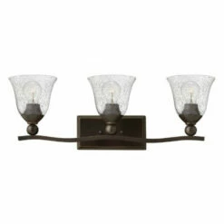 Outlet 🤩 Hinkley Lighting Hinkley Bolla 3-Light Vanity Light In Olde Bronze With Clear Seedy 🎁