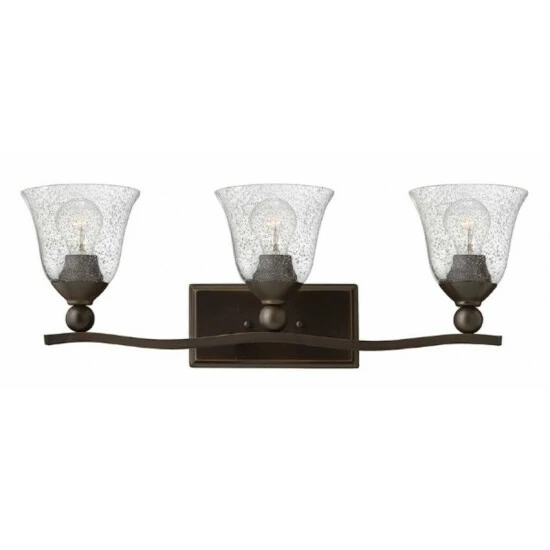 Outlet 🤩 Hinkley Lighting Hinkley Bolla 3-Light Vanity Light In Olde Bronze With Clear Seedy 🎁 1 Outlet 🤩 Hinkley Lighting Hinkley Bolla 3-Light Vanity Light In Olde Bronze With Clear Seedy 🎁
