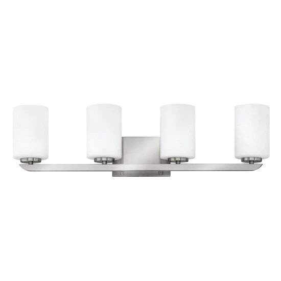 Cheapest ๐งจ Hinkley Lighting Hinkley Kyra 4-Light Vanity Light In Brushed Nickel ๐ 1 Cheapest ๐งจ Hinkley Lighting Hinkley Kyra 4-Light Vanity Light In Brushed Nickel ๐