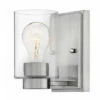Buy 😀 Hinkley Lighting Hinkley Miley 1-Light Sconce In Brushed Nickel With Clear 🔔