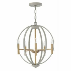 Cheapest 👏 Hinkley Lighting Hinkley Euclid 6-Light Chandelier In Cement Gray 🧨