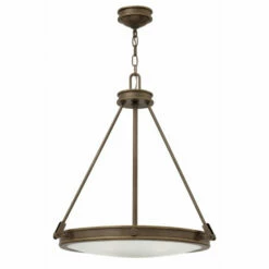 Hot Sale 😀 Hinkley Lighting Hinkley Collier 4-Light Chandelier In Light Oiled Bronze 😍