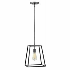 Brand new 🔥 Hinkley Lighting Hinkley Fulton 1-Light Pendant In Aged Zinc 😀